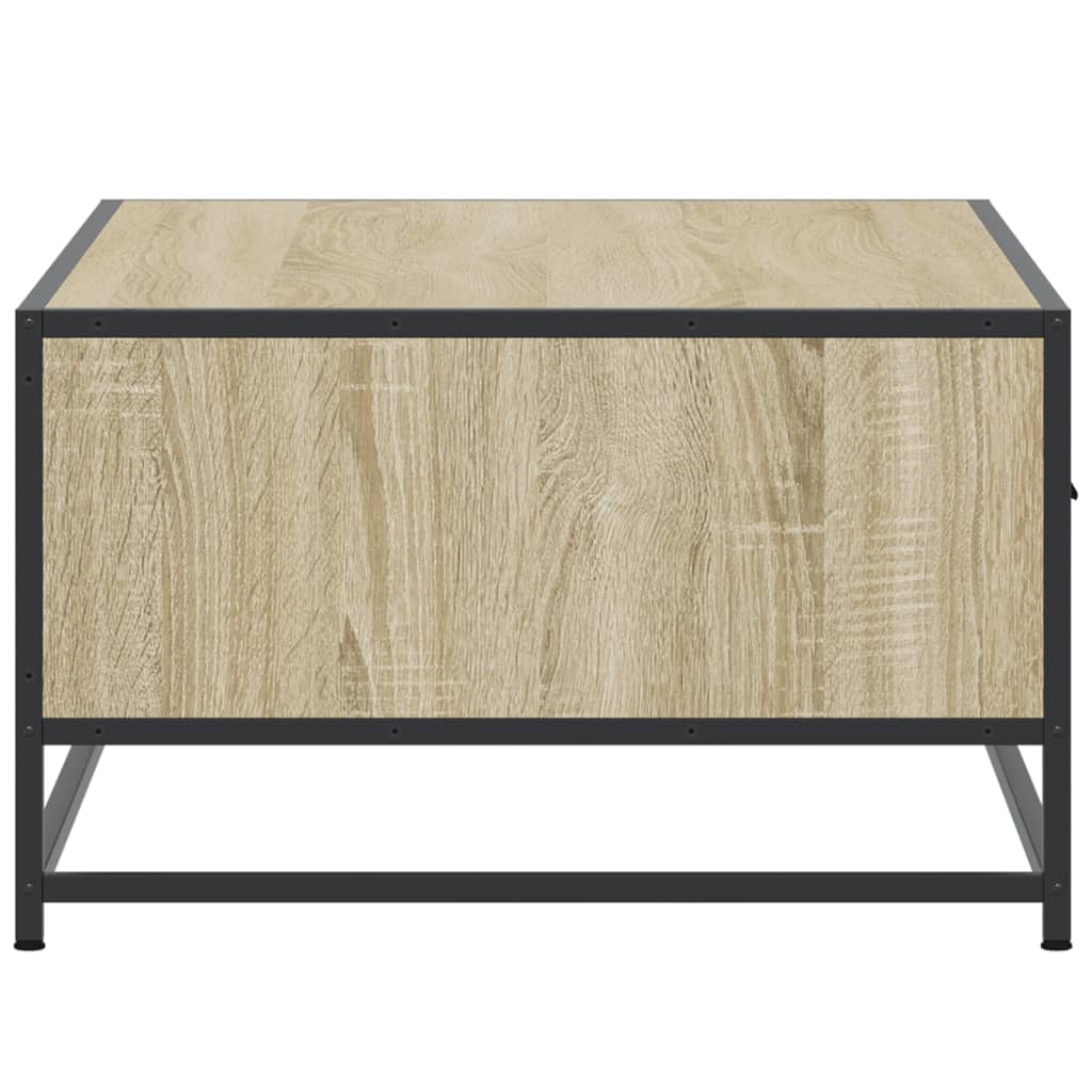Masuta cafea stejar sonoma 90x57x35 cm lemn prelucrat si metal — imaginea 6
