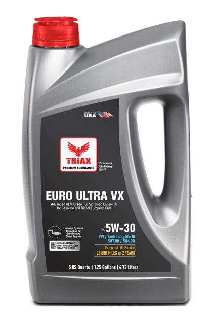 TRIAX Euro Ultra VX 5W-30 Full Synthetic DPF | 507.00 | 504.00 Longlife III / 4,73 lt - 2 | YEO