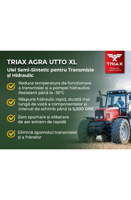 TRIAX Agra UTTO XL Ulei Hidraulic | Transmisie Semi Sintetic - Utilaje Agricole / 19 lt - 3 | YEO