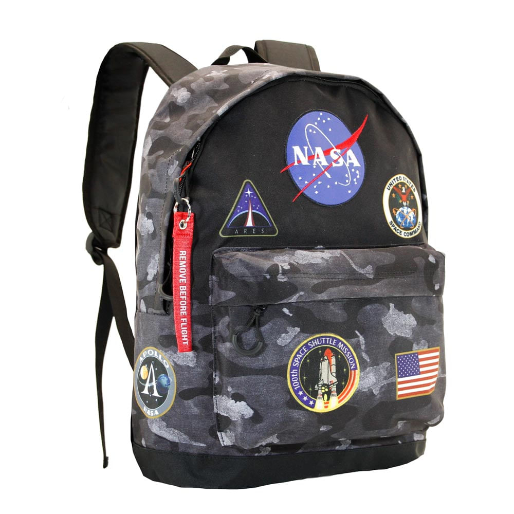 Ghiozdan Nasa 04293, 43 x 30 x 18 cm Gri Negru 43 x 30 x 18 cm