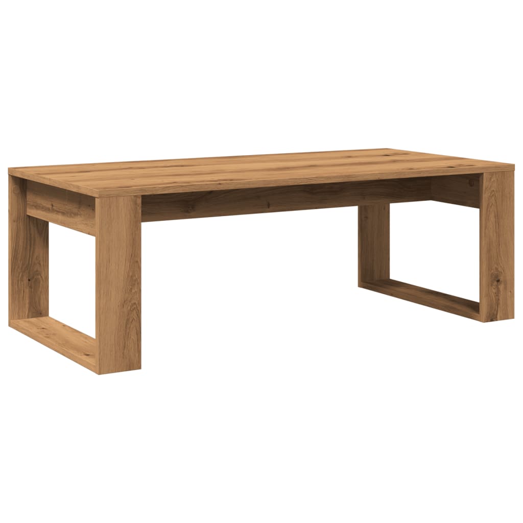 Masuta de cafea, stejar artizanal, 102x50x35 cm lemn prelucrat