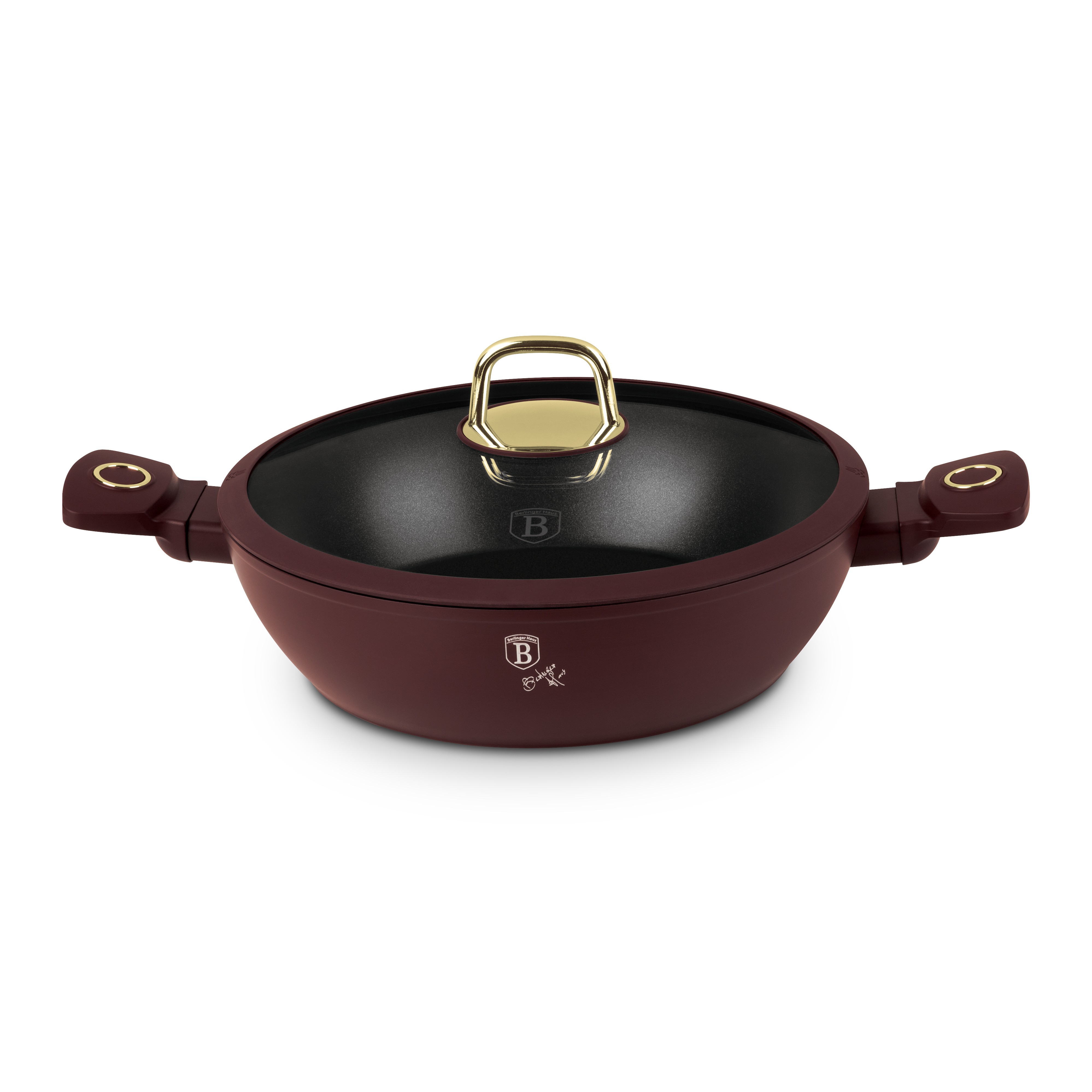 Cratita cu capac 28 cm, 3.8 Litri, BerlingerHaus, Leonardo Collection, BH/8038 — imaginea 3