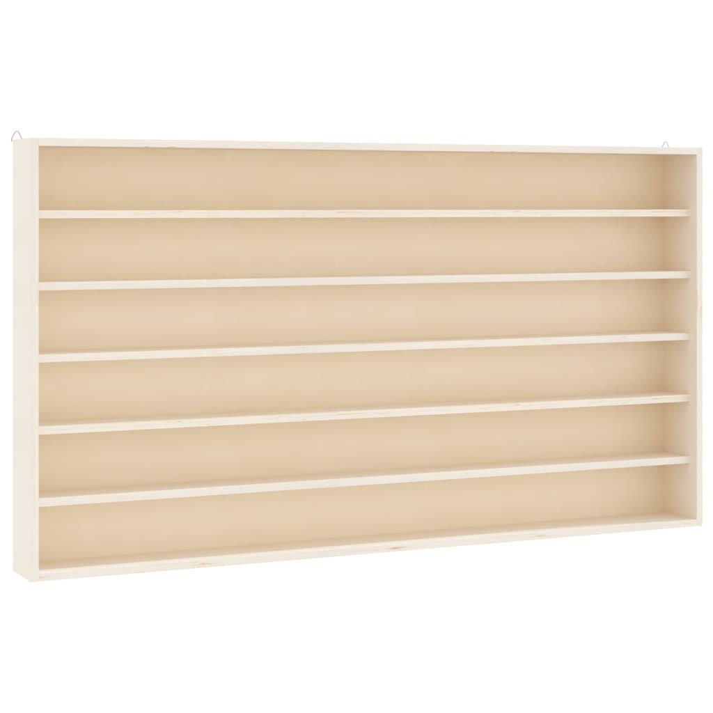 Vitrina de perete cu 6 rafturi, 80x8,5x55 cm