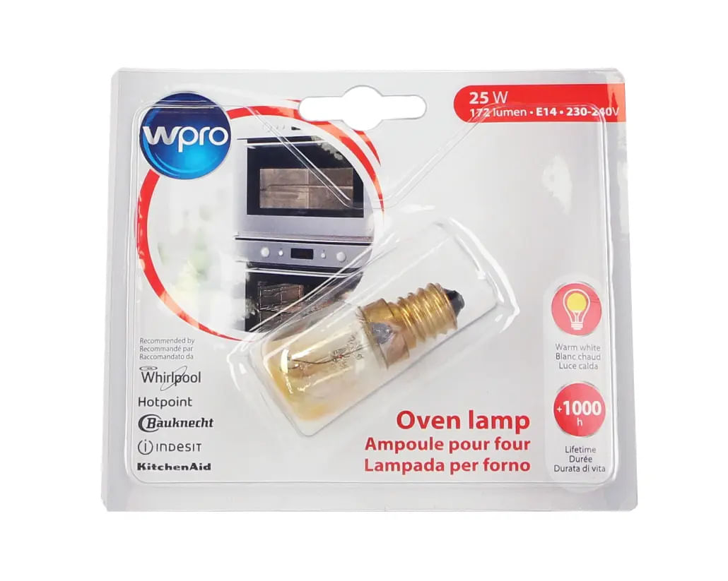 Bec cuptor Wpro 25W E14, 300° C, C00385585 Whirlpool 484000008842