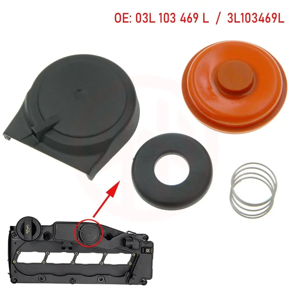 Kit de reparatie capac supapa PCV cu membrană Audi A1 A3 A4 A5 Seat Exeo Ibiza Leon/Skoda Octavia
