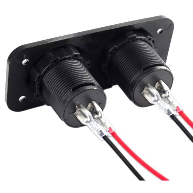 Voltmetru cu 2 x porturi incarcare USB, alimentare 12V