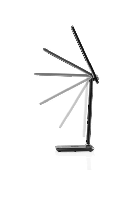 Lampa LED de birou ETA 1893 90000, 6.5 W, LCD afisare ora si data, alarma, baza incarcare wireless telefon — imaginea 3