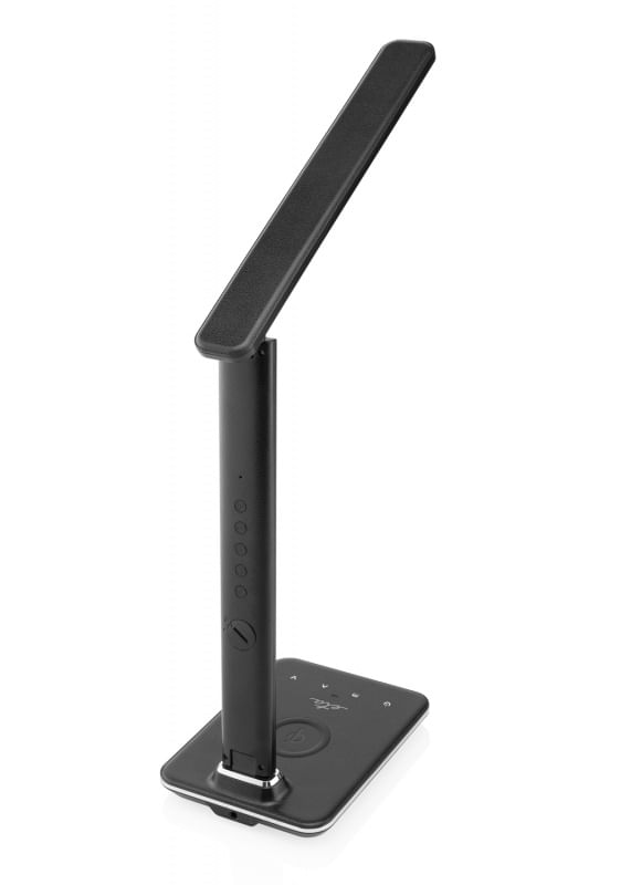 Lampa LED de birou ETA 1893 90000, 6.5 W, LCD afisare ora si data, alarma, baza incarcare wireless telefon — imaginea 4