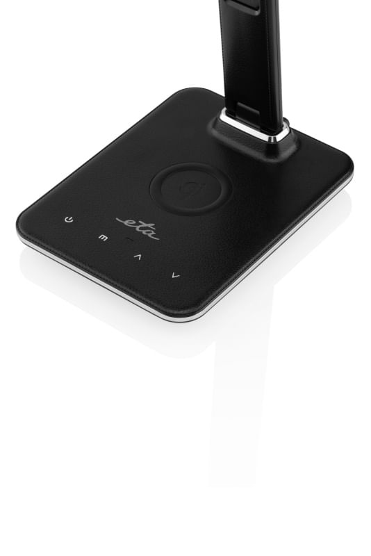 Lampa LED de birou ETA 1893 90000, 6.5 W, LCD afisare ora si data, alarma, baza incarcare wireless telefon — imaginea 5