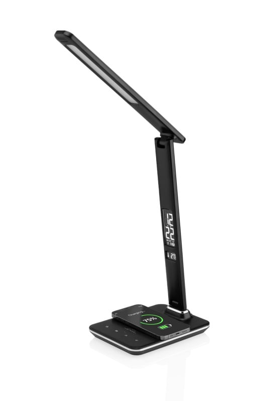 Lampa LED de birou ETA 1893 90000, 6.5 W, LCD afisare ora si data, alarma, baza incarcare wireless telefon — imaginea 7