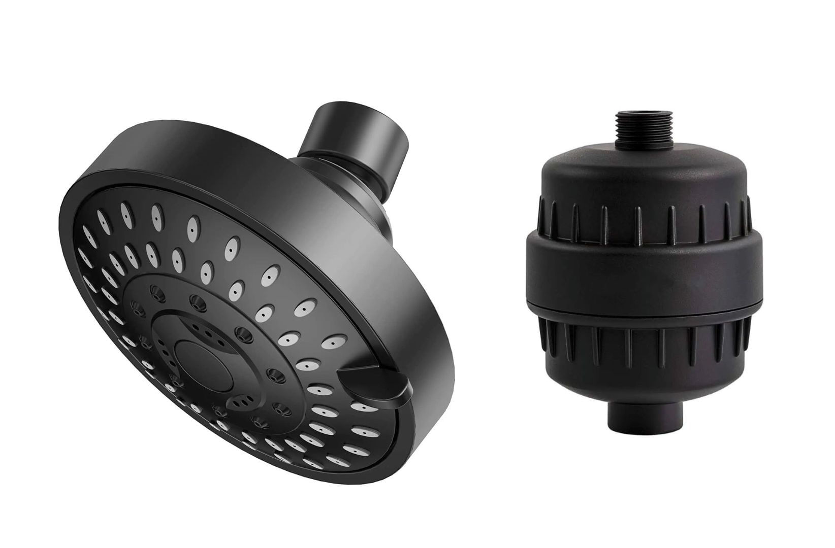 Cap de dus cu filtru integrat negru - 4 | YEO