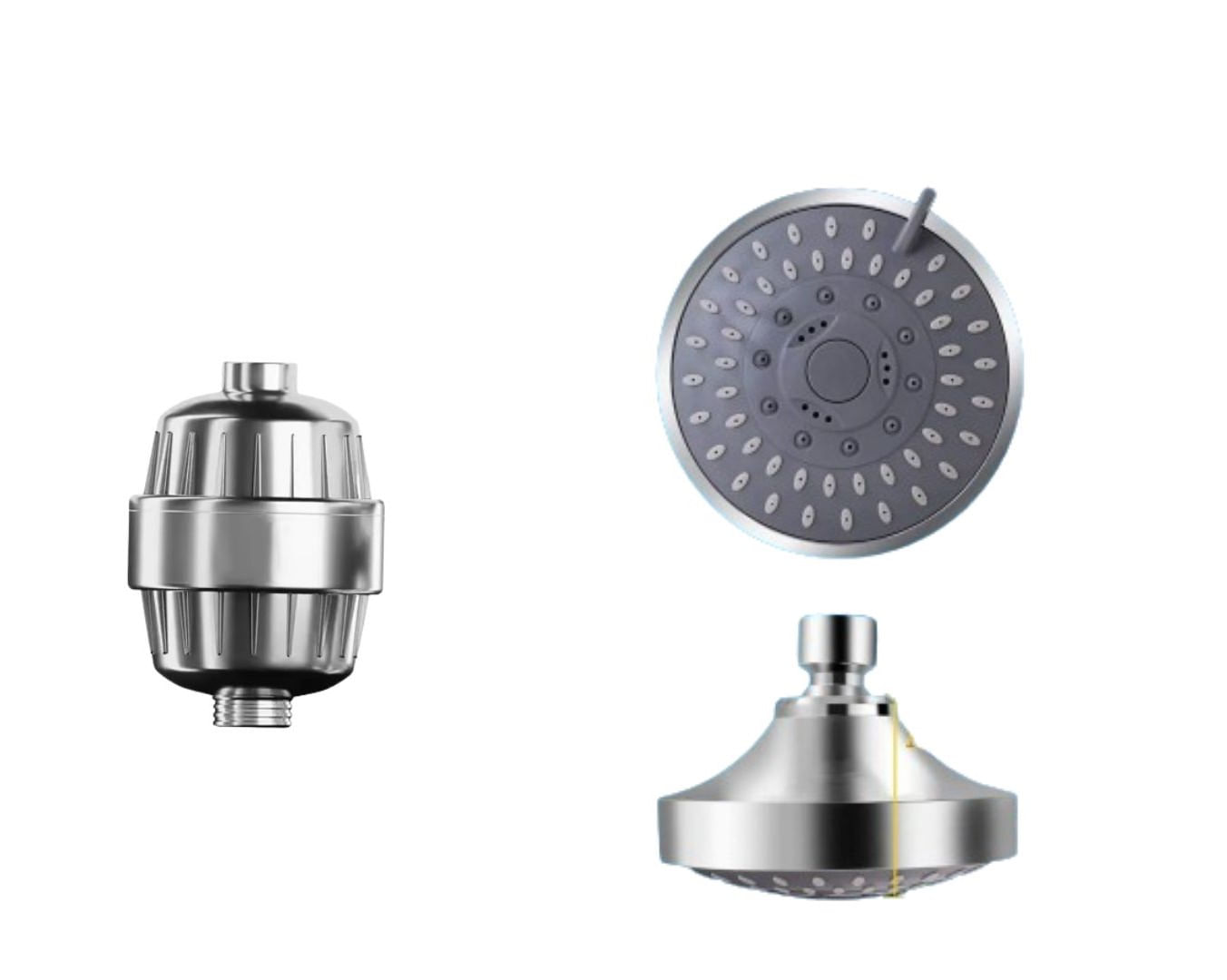 Cap de dus cu filtru integrat arginitiu - 1 | YEO