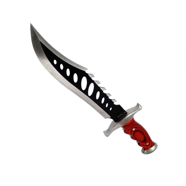 Pachet doua cutite de vanatoare, Bowie, otel inoxidabil, 38 cm, teaca inclusa