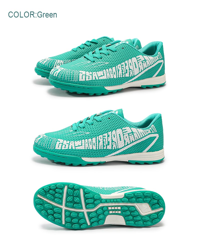 Ghete de fotbal copii, MBrands, 7.7 pentru teren sintetic, verde - imagine 6