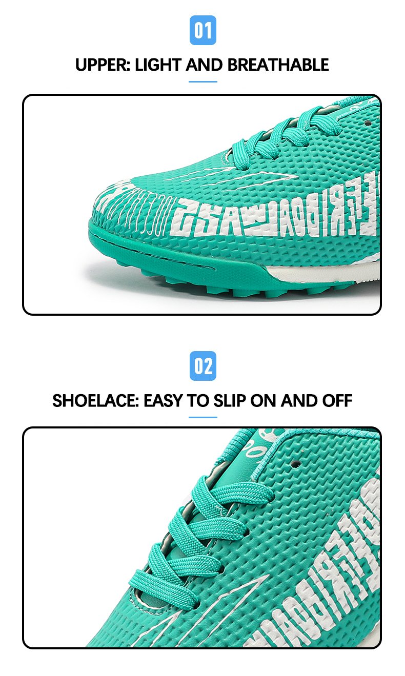 Ghete de fotbal copii, MBrands, 7.7 pentru teren sintetic, verde - imagine 8