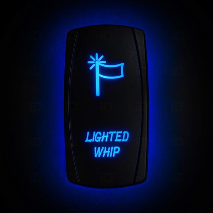 Buton Electric Auto MRG M1127, Iluminat cu LED, 5 Pini, 12V - 24V, 10-20A