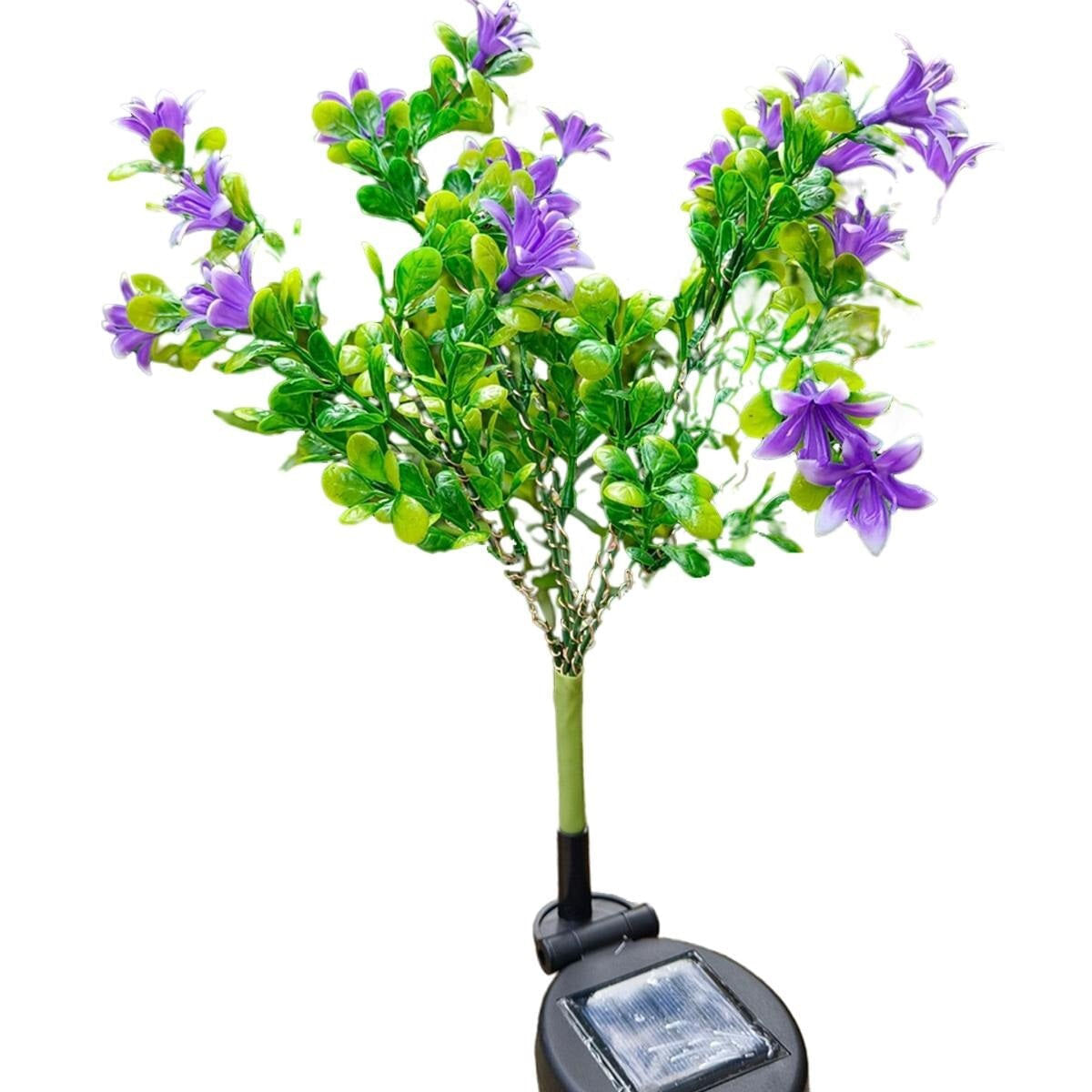 Set 2 Lampi Solare tip Buchet cu Flori Multicolore, 74cm, Senzor de lumina, 800mAh, IP65 - 3 | YEO