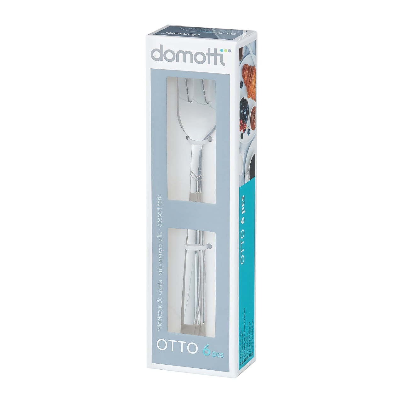 Set furculita desert, 6 piese, inox, DOMOTTI Otto - 2 | YEO