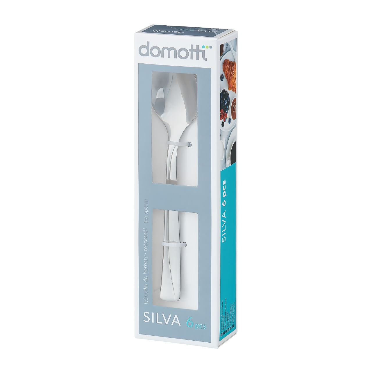 Set lingurita ceai, 6 piese, inox, DOMOTTI Silva - 2 | YEO