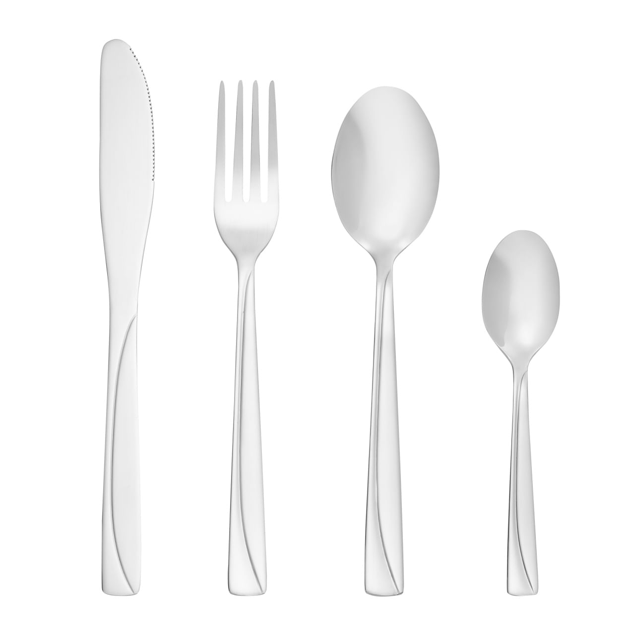 Set tacamuri inox, 24 piese, 6 persoane, DOMOTTI Silva