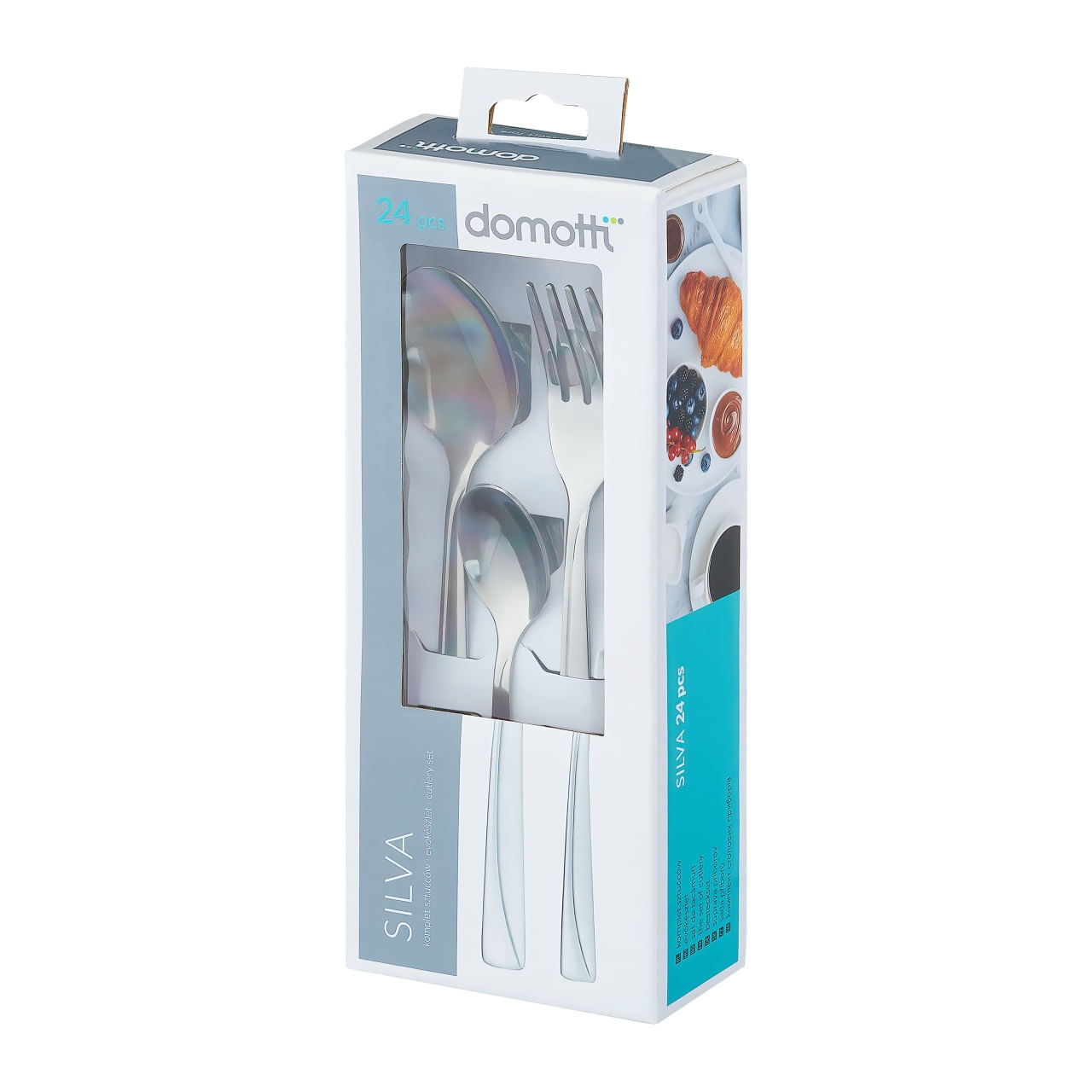 Set tacamuri inox, 24 piese, 6 persoane, DOMOTTI Silva - 1 | YEO