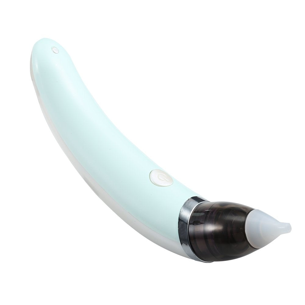 Aspirator nazal pentru copii, portabil, 5 trepte de viteza si 2 capete, incarcare USB, verde - imagine 2