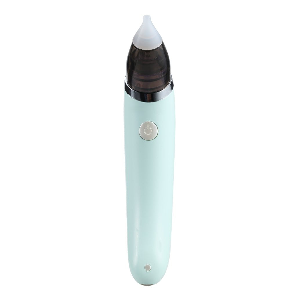 Aspirator nazal pentru copii, portabil, 5 trepte de viteza si 2 capete, incarcare USB, verde - imagine 7