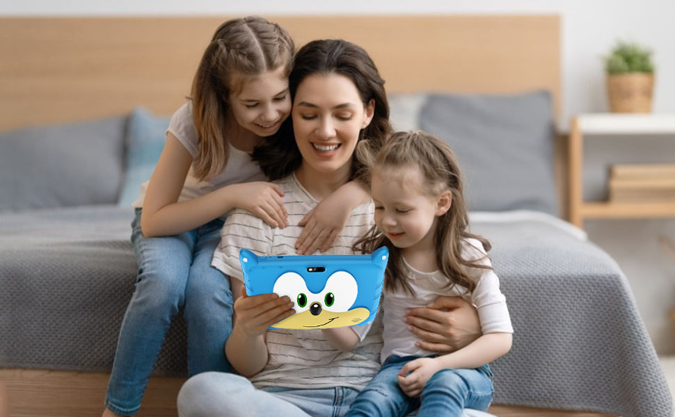 Tableta educationala pentru copii de 7 Inch, carcasa rezistenta sonic, android, 2+32 GB, 2 camere, bluetooth, wifi+cadou - 2 | YEO