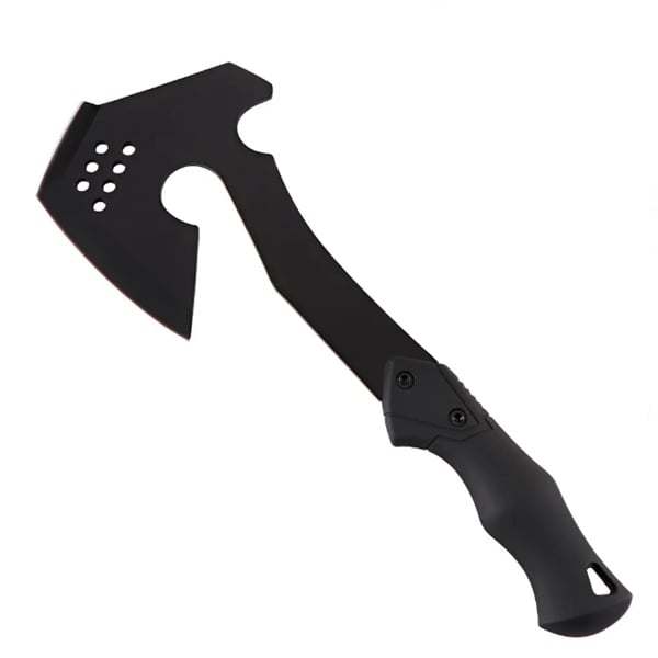 Topor multifunctional Double Axe, otel, 35 cm, teaca inclusa