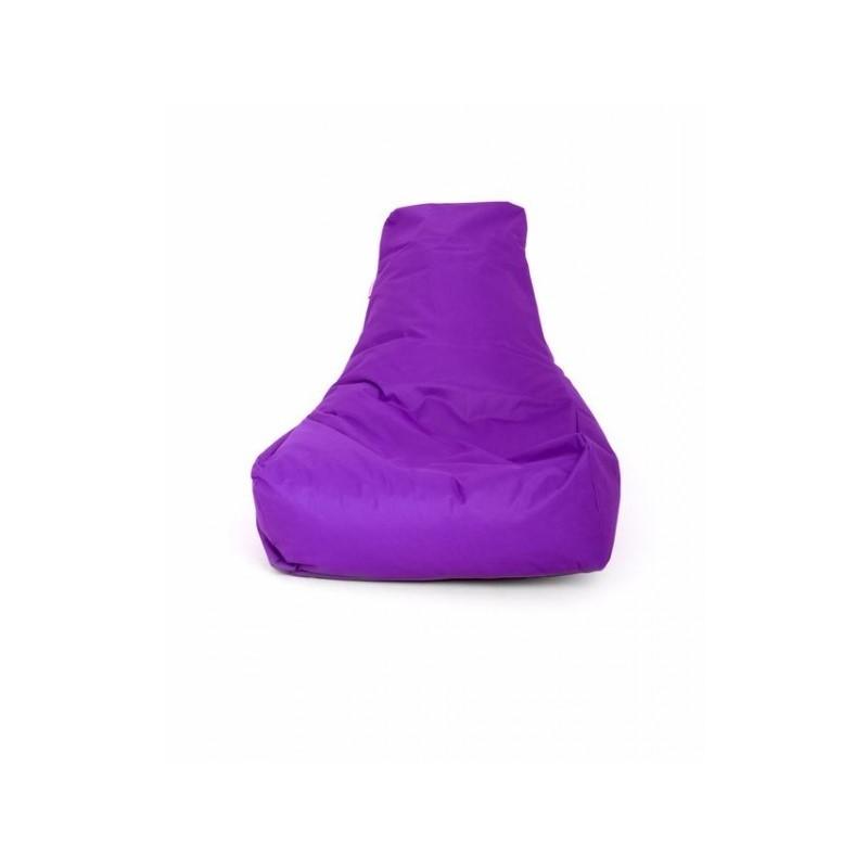 Fotoliu tip para din material textil impermeabil, umplut cu perle din polistiren, 75 X 55 cm, Mov, MCT-F04