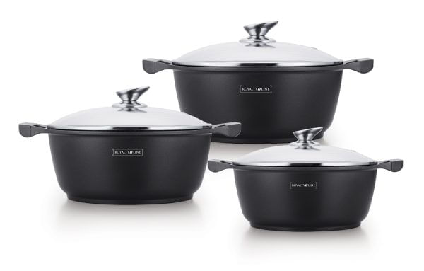 Set de vase Royalty Line cu acoperire antiaderenta.