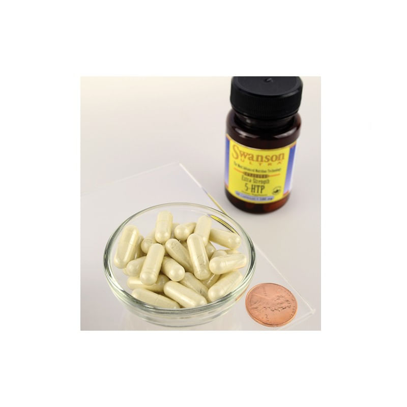 Swanson 5 HTP 100 mg Extra Strength 60 Capsule (Supliment depresie si anxietate, somn linistit) - 1 | YEO