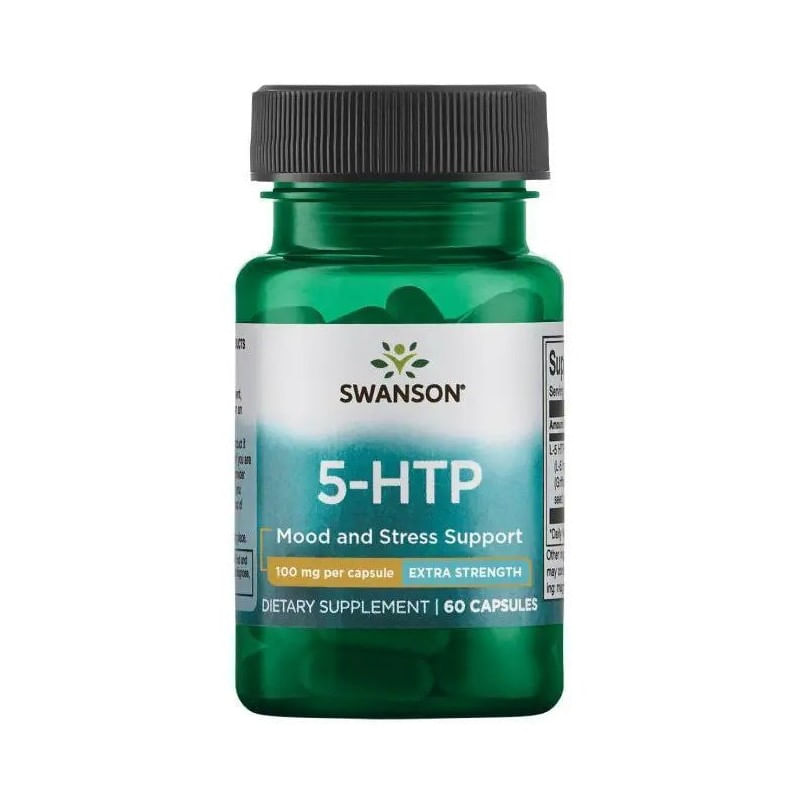 Swanson 5 HTP 100 mg Extra Strength 60 Capsule (Supliment depresie si anxietate, somn linistit) - 2 | YEO