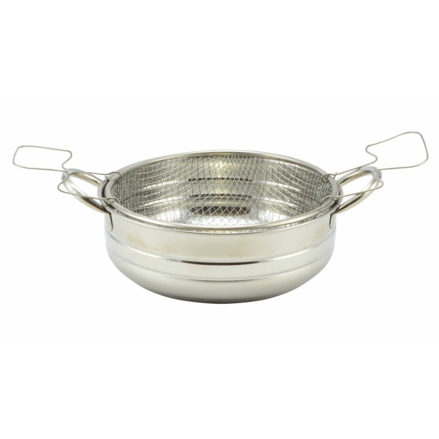 Cratita inox, prajit cartofi, 24cm