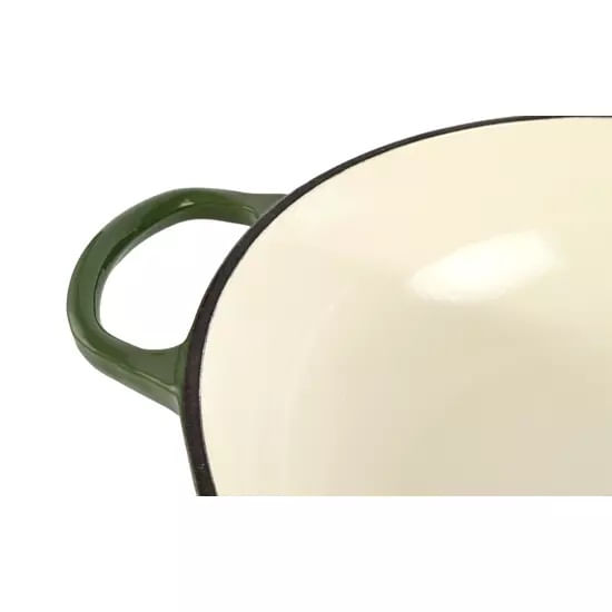 Cratita din Fonta Emailata 27 cm, Verde — imaginea 2