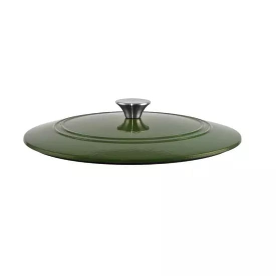 Cratita din Fonta Emailata 27 cm, Verde — imaginea 4