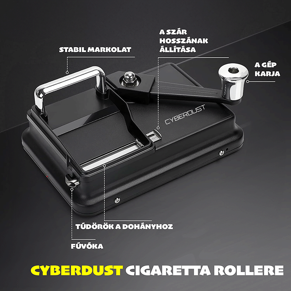 Masina Manuala de Rulat Tigari CYBERDUST, Injector de Tutun de Precizie, Maneta Finisata pentru Confort - imagine 6
