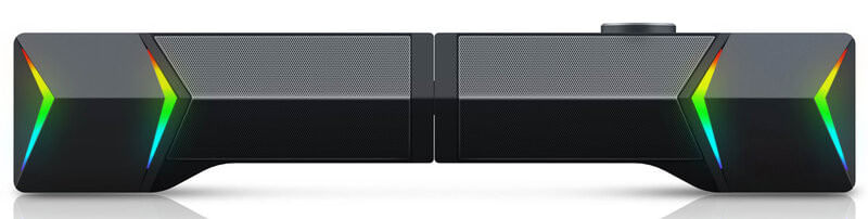 Boxe PC 2in1 GoGEN PSU103, 2 x 3 W, Bluetooth, iluminare RGB, USB, negru