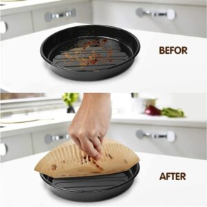 Hartie de copt pentru AirFryer rotund 24cm, 50 buc