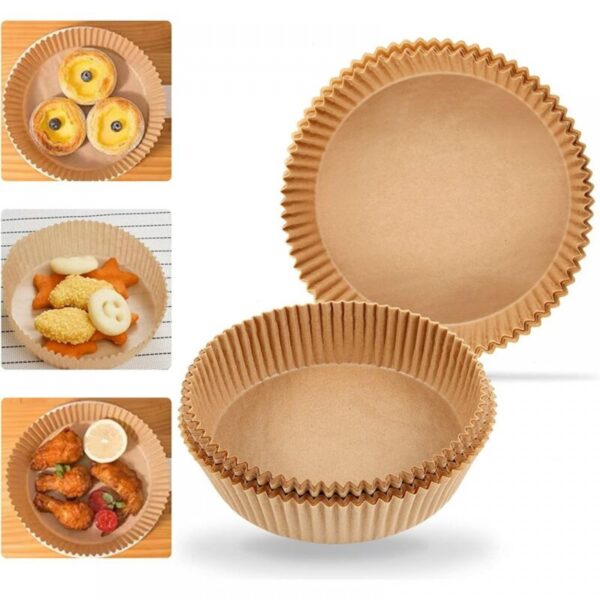 Hartie de copt pentru AirFryer rotund 24cm, 50 buc - imagine 2
