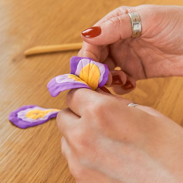 Set pictura 3D cu argila usoara, 30*40cm - Irises - imagine 4