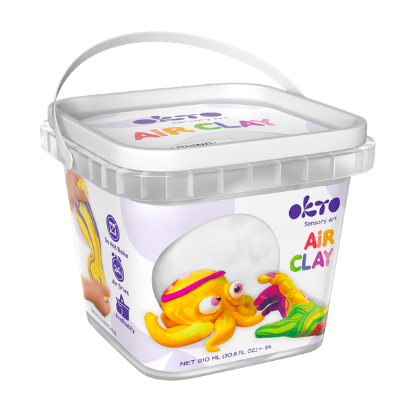Air Clay pentru modelaj, 200g, Okto - Alb - 1 | YEO