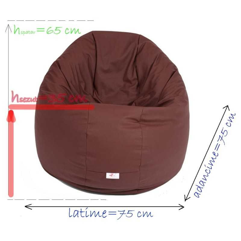 Fotoliu Relaxo XL , material piele ecologica — imaginea 5
