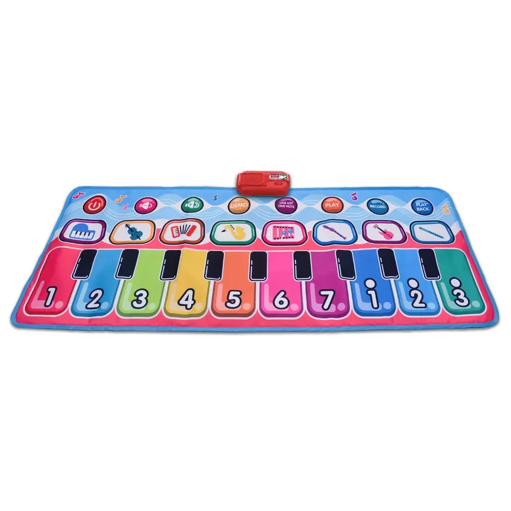 Covoras muzical, pianina cu 10 taste si 8 sunete pentru copii