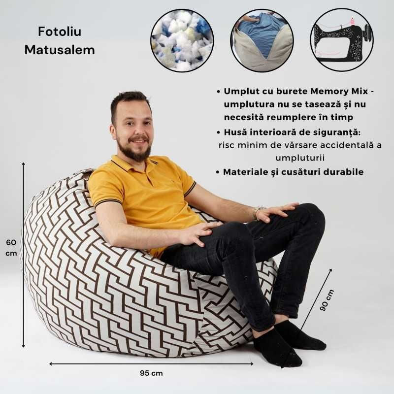 Fotoliu Matusalem, material textil — imaginea 5