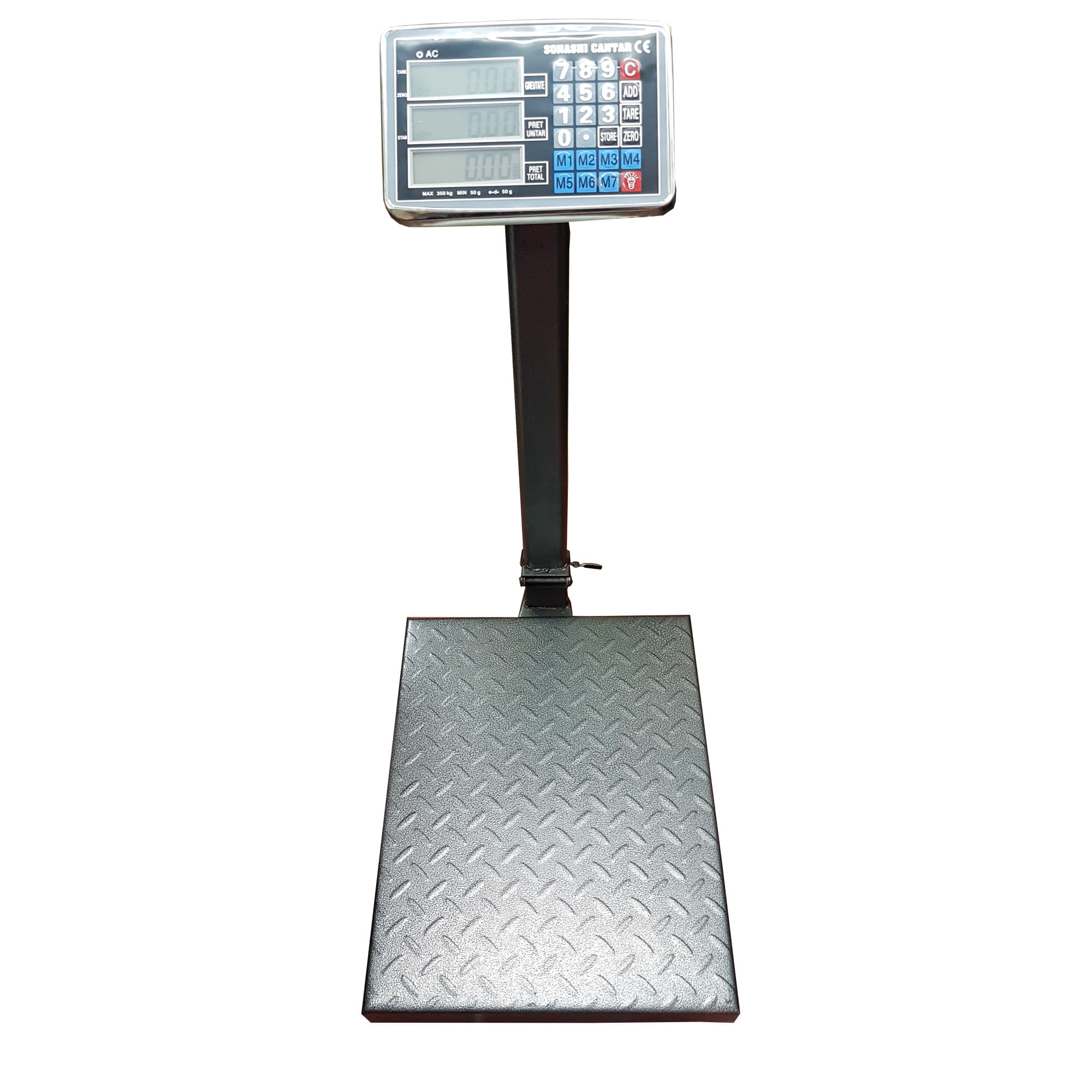 Cantar Electronic 350 kg si Platan Metalic Cap Metalic