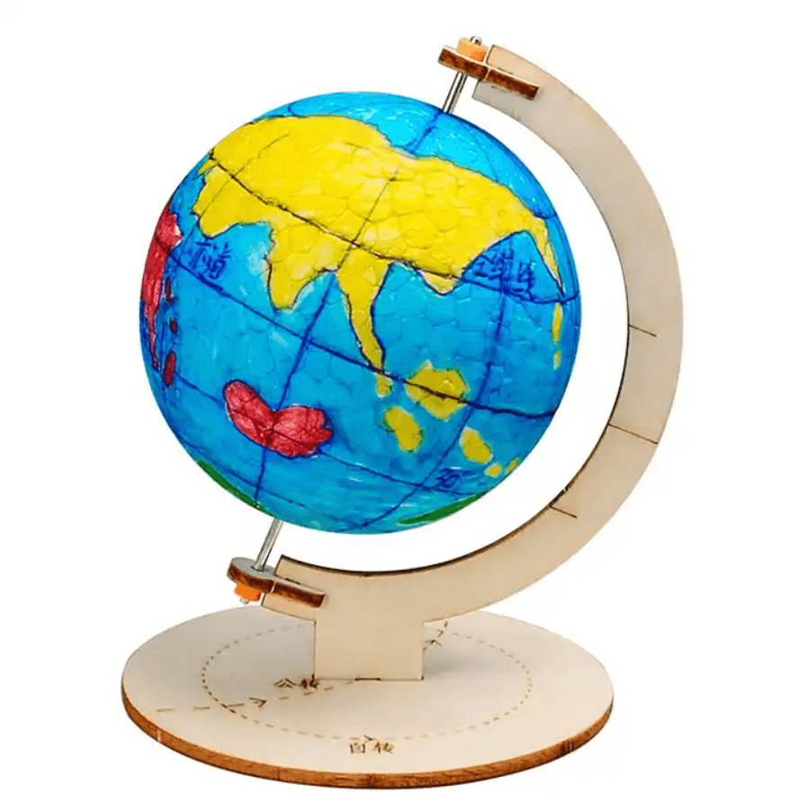 Globul pamantesc STEAM, ​​Kit DIY-do It Yourself, 8x8x11 cm