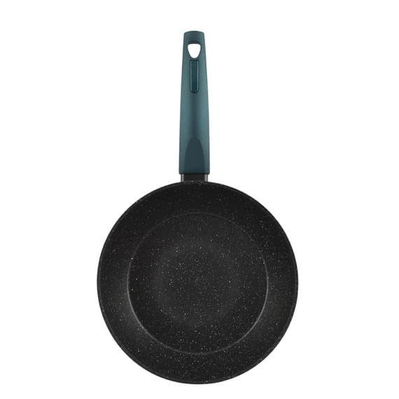 Wok din Aluminiu cu Strat Antiderapant si Capac de Sticla Sea Line pentru Inductie — imaginea 3