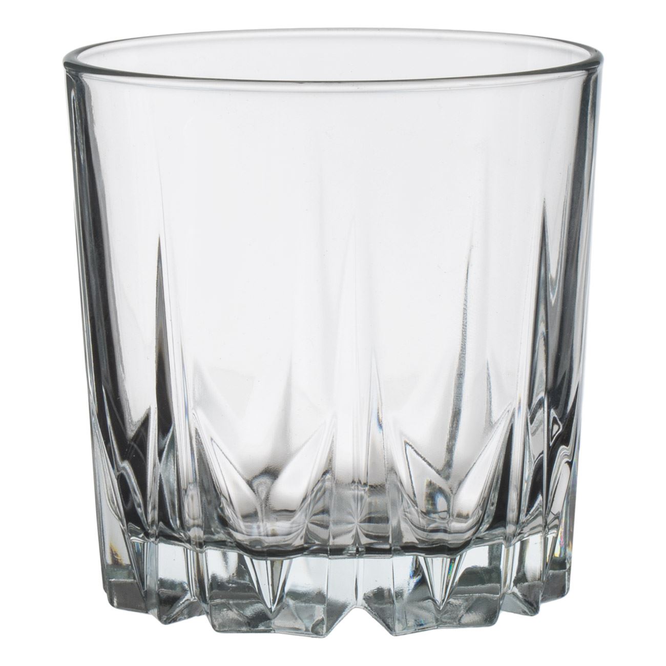 Pahar whisky karat, capacitate 295 ml, transparent, sticla