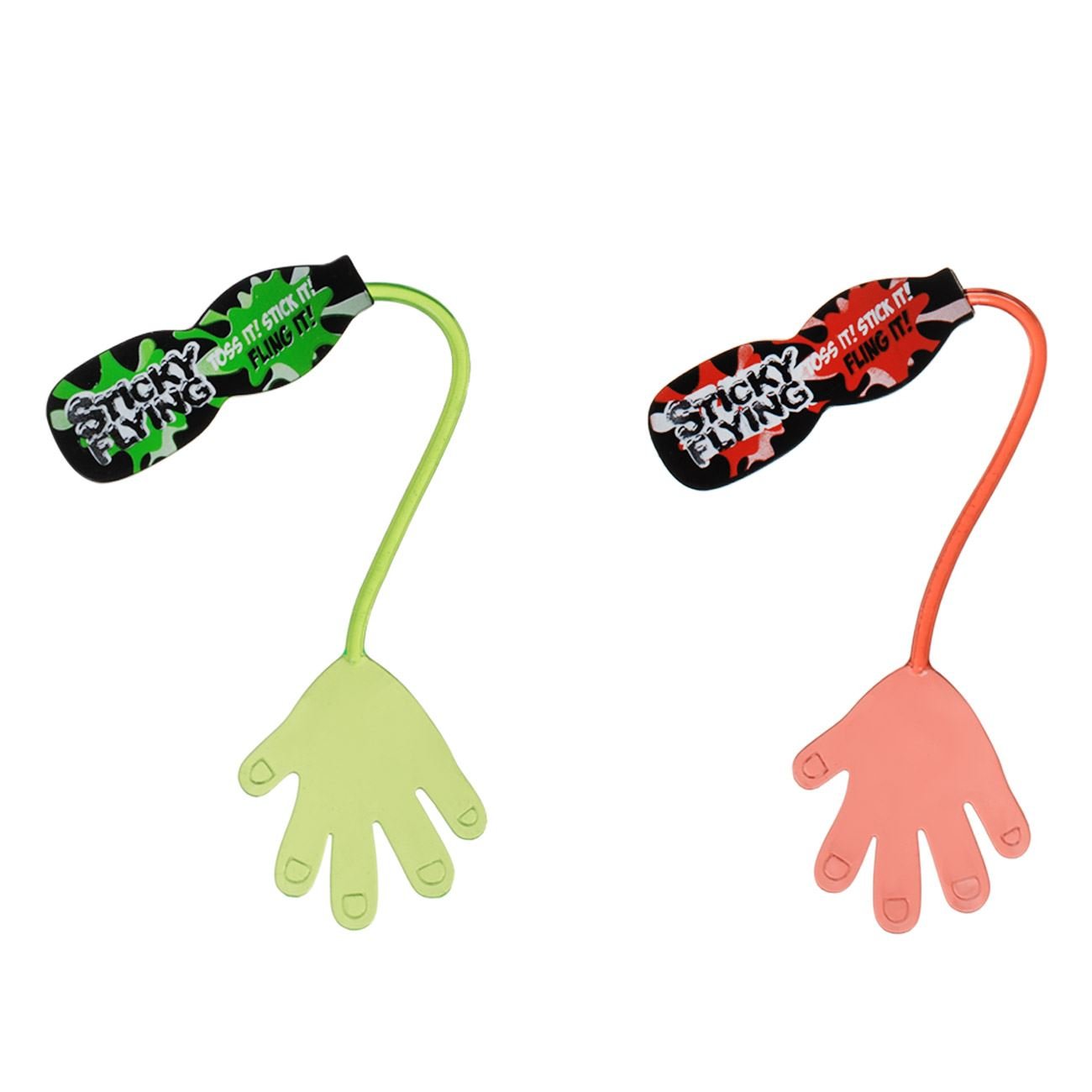 Jucarii sticky grabber hand, set 2 bucati, multicolor, distanta 1.2m